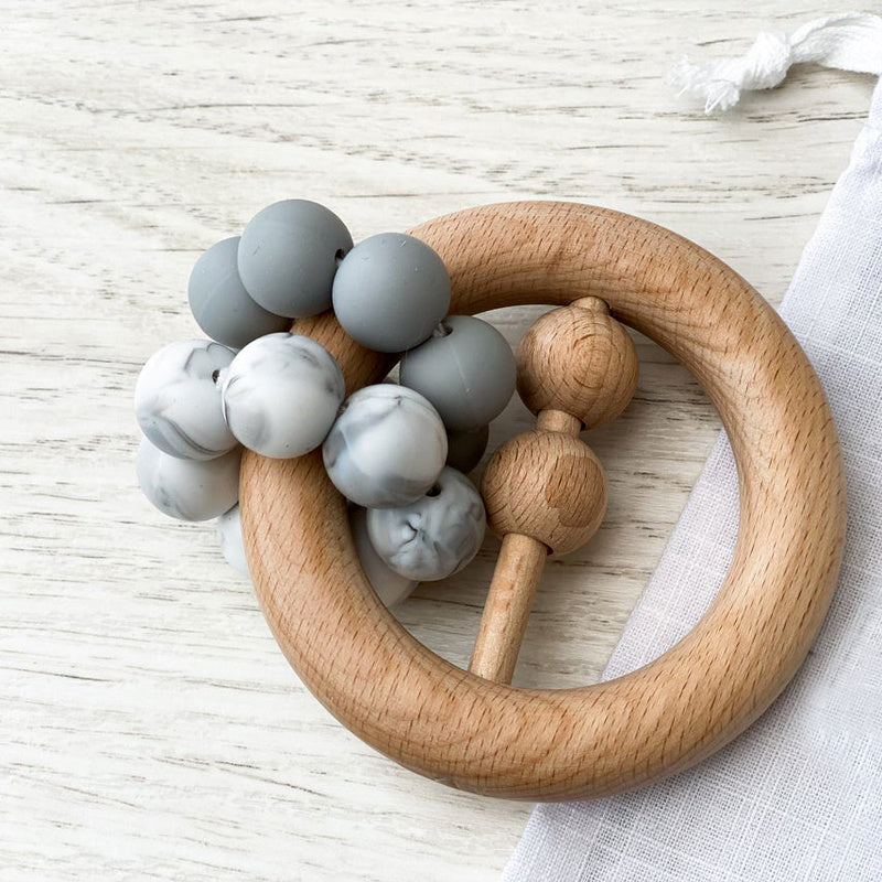 Wooden Rattle, Chewable Toy