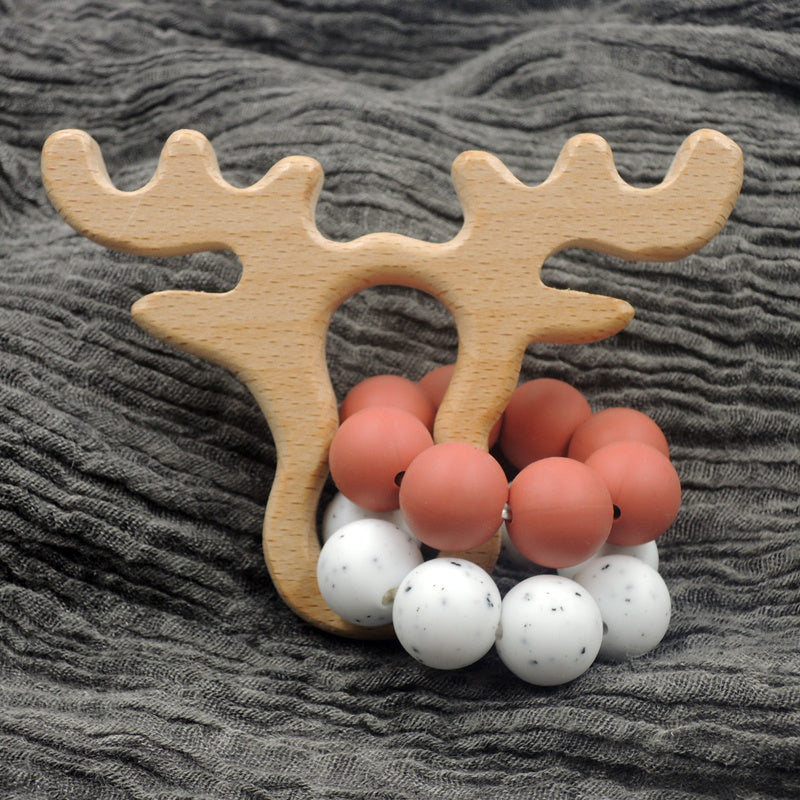 Wooden Rattle, Chewable Toy